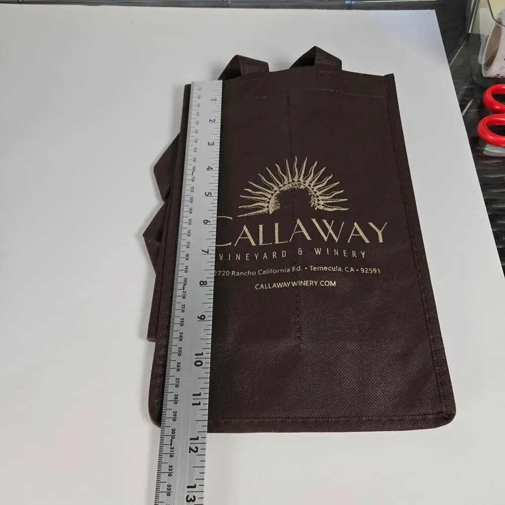 Reusable Wine Gift Bags Lot of 4 Callaway/Somerset/Burlap & Multi‑Bottle Holders